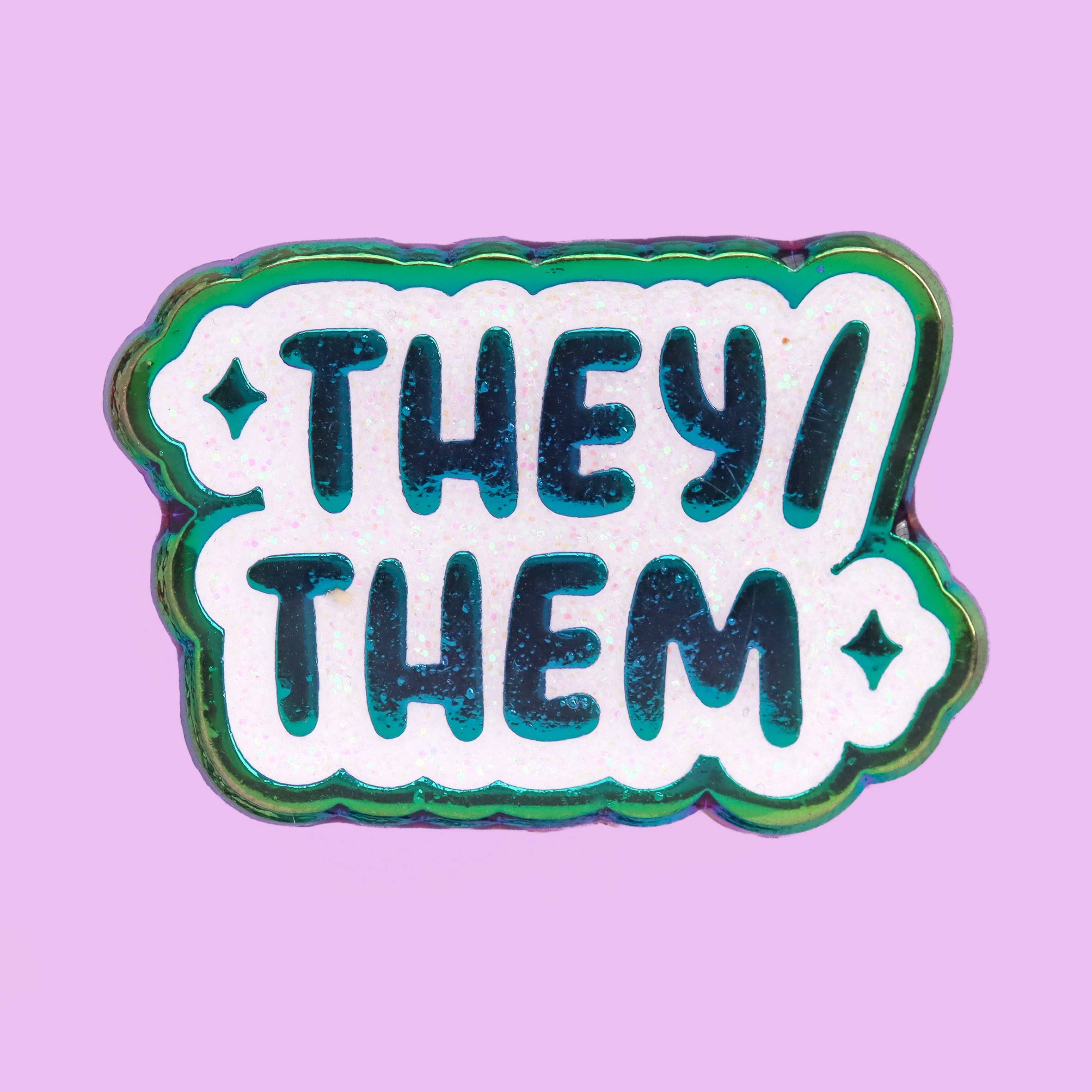 They/Them Pronouns Enamel Pin