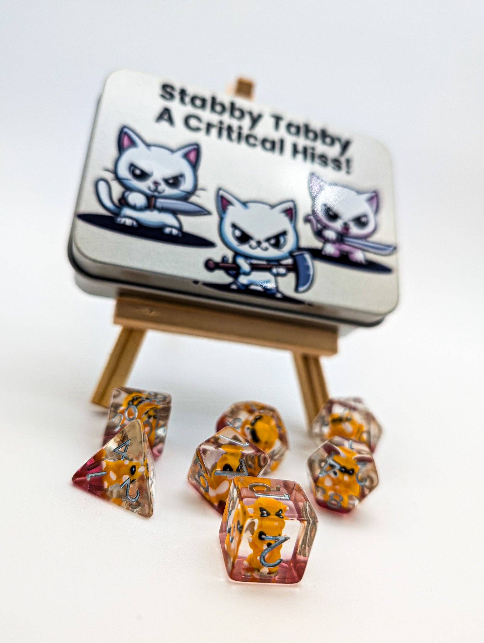Cat Dice Tins (Stabby Tabby)